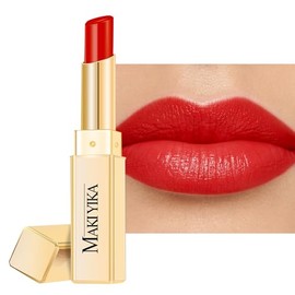 Saluaqui - Tubo de Lápiz Labial Vacío Redondo, 10 Uds., Bálsamo Labial, Contenedor de Concha Rellenable, Estuche DIY, Degradado Rosa y Dorado