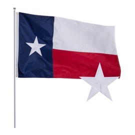 Pessbulmm Texas State Flag 3x5 Ft Heavy Duty TX Flag with Embroidered Stars & Sewn Stripes Durable 210D Nylon with 2 Brass Grommets & 4-Row Stitch Hemming Vivid Color Indoor & Outdoor Use