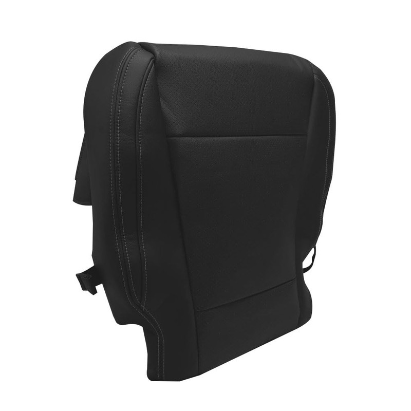 Lskioer Front Driver Side Bottom Perforated Leather Seat Cover Black