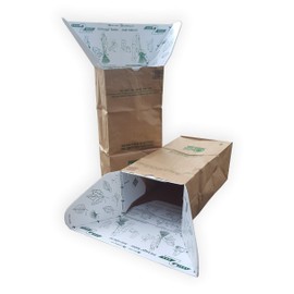 Leaf Chute Funnel and Paper Lawn Bag Holder. Rake in like a giant wide mouth dustpan. USA made. Durable water-safe Leaf2Bag