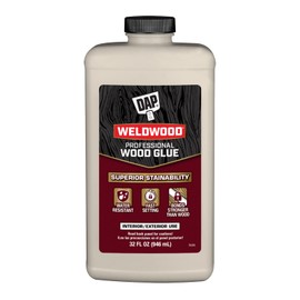DAP Weldwood Professional Wood Glue, Yellow, 32 oz (7079800482)