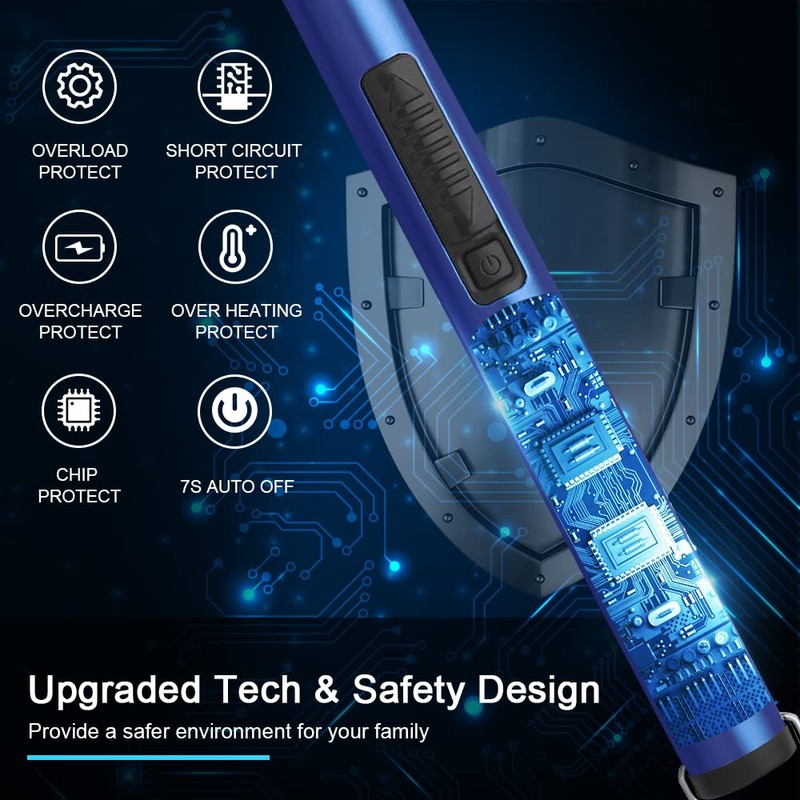 SUPRUS Electric Candle Lighter USB Type C Rechargeable Lighter Steel