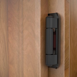 Chibery 20 Pack | 1/2 inch Overlay Semi Partial Wrap Around Cabinet Hinges, Self Closing Face Frame Variable Decorative Replacement, Kitchen Hardware, with Screw & Quiet Bumper (Matte Black)