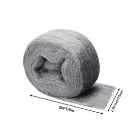 Steel Wool - Steel Wool for Mice Control, Grade #0000,2 Pack of 3 in×20Ft Steel Wool,Suitable for Most Holes and Cracks