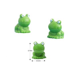 50 Pcs Mini Miniature Resin Frogs | Green Frog Figurines | Miniature Home Décor | Tiny Plastic Frogs | Fairy Garden Decor