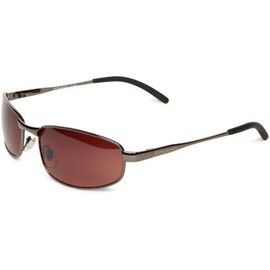Eyelevel Top Gear Rectangle Men's Sunglasses Shiny Gun Metal One Size