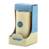 Flipo Pacific Accents Ivory Melted Wax 3-Inch by 6-Inch Pillar
