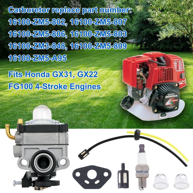 FitBest GX22 GX31 FG100 Carburetor Kit for Honda 4-Cycle Engines