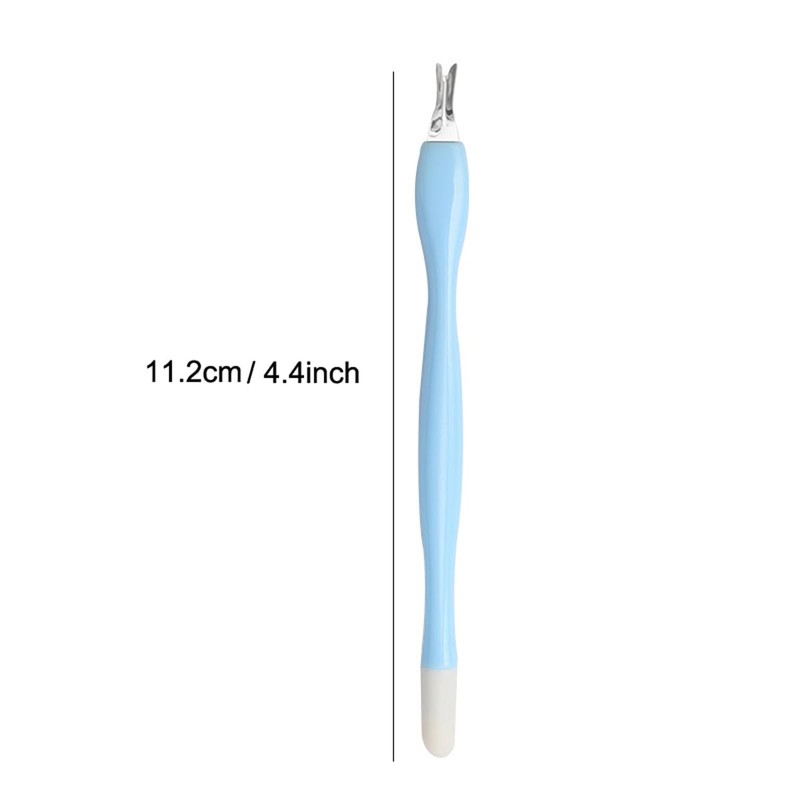 4 Pcs Cuticle Trimmer Pusher Remover, Rubber Tip Gentle on