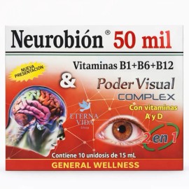 Neuro Support Liquid Ampoules Red Box Vision & Eye Wellness Formula Herbal Liquid Supplement 10 Micro Bottles Daily Nutritional Support