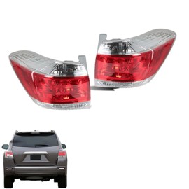 GXYWADY A Pair of Left and Right Rear Brake Lights Replacement for 815600E070 815500E070 Replacement for Highlander 2011 2012 2013 Tail Light