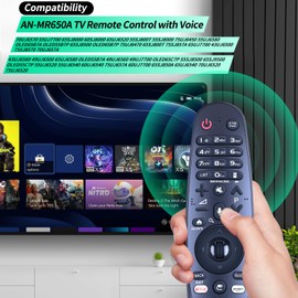 AN-MR650A Voice Remote Control Replacement for LG TV 65SJ850AUC 65UJ654T 65UJ634V 65SJ9500-UA 65SM8670PUA 65UJ6520-UD 65UJ6540-UB 65UJ654V 65UJ6580-UE
