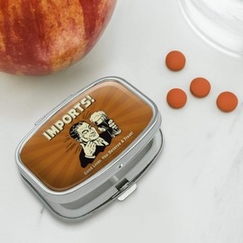 Imports Good Liver Deserve a Treat Funny Humor Rectangle Pill Case Trinket Gift Box