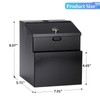Suggestion Box with Slot and Lock Metal Wall Mounted Ballot