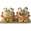 Okinawa Souvenir, Mini Pink Lion-Dog Figurine, Entrance, Laughing Lion-Dog