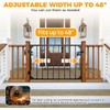 32.5 Inch Heavy Duty Adjustable Outdoor Metal Deck Gate with