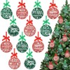 Serencatcher 12pcs Acrylic Christmas Ornaments Tree Decorations, Red and Green