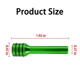 Mandark 4PCS Car Door Lock Knobs, 1.93 x 0.47 Inch Vehicle Inner Door Lock Pull Pins, Aluminum Alloy Automotive Door Interior Lift Bolt Decor Accessories, Universal for SUV, Truck, RV (Green)