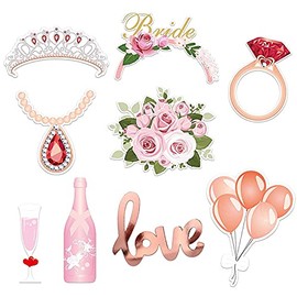 Norinoya Bride To Be Photo Booth Props, Wedding Party Supply Decorations, Photo Booth Props Set