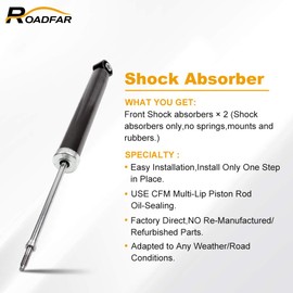 Rear Auto Shocks,ROADFAR 2x Struts Shocks Absorbers Fit for 2006-2007 for Hyundai Azera,2006 2007 2008 for Hyundai Sonata,2007 2008 2009 for Kia Amanti 349060