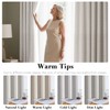 H.VERSAILTEX Linen Blackout Curtain 96 Inches Long for Bedroom/Living Room