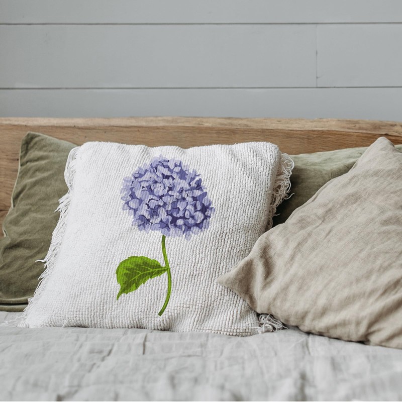 FINGERINSPIRE Layered Hydrangea Pattern Painting Stencil 8.3x11.7inch Hydrangea Flower Drawing