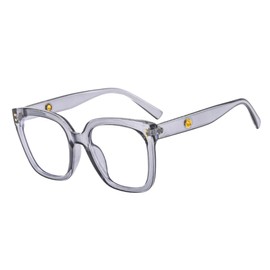 Shiratori Blue Light Blocking Glasses Rectangle Chic Preppy Look MultiColor Frame for Women Men Gray