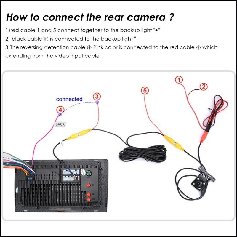 New Vision Auto Car Reverse Rear View Backup camera For