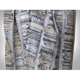 Di Capanni Book infinity scarf Library Bookshelves womens literary gifts nerdy bookworm book lover (Gray)