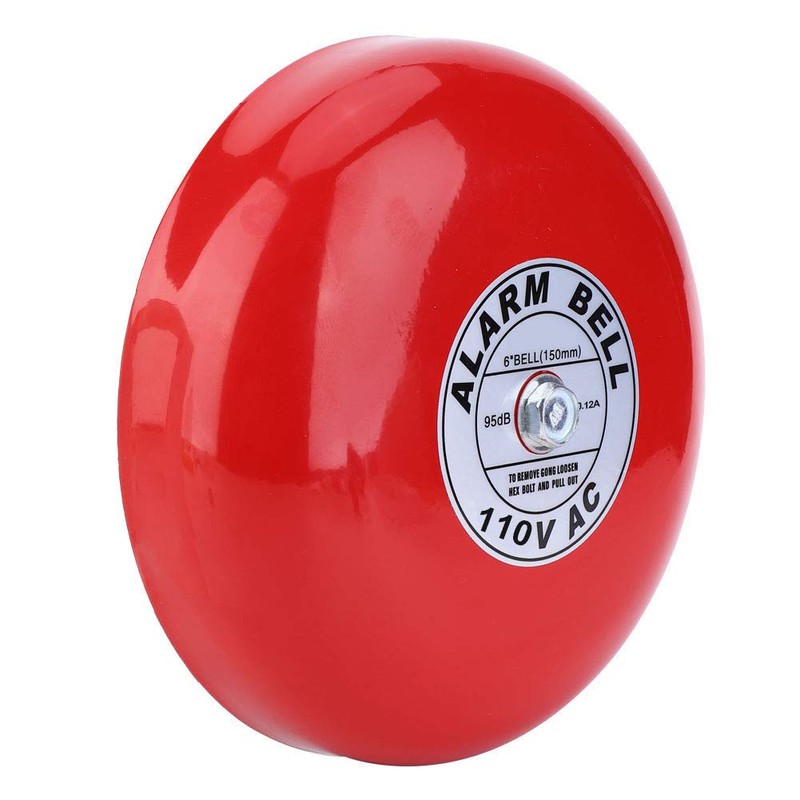 Estink Fire Alarm Bell, CB-6B 95dB 5.9in Aluminum Base Electric