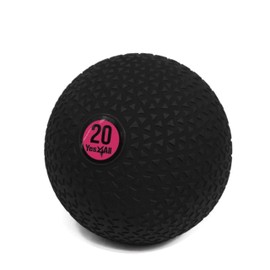 Yes4All Slam Ball, No-Bounce Ball for Exercise, Cross Training and Core Strength Workout 20lbs - Triangle Black