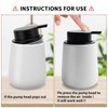 TOOZFO Soap Foaming Dispenser Ceramic with Easy-to-Press Pump Hand Foam