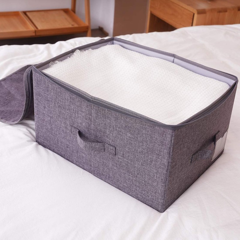 iwill CREATE PRO Fabric Garment Storage Box with Zip Lid