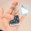 2 Pieces Piano Note Keychains, Music Theme Keychains, Retro Keychains,