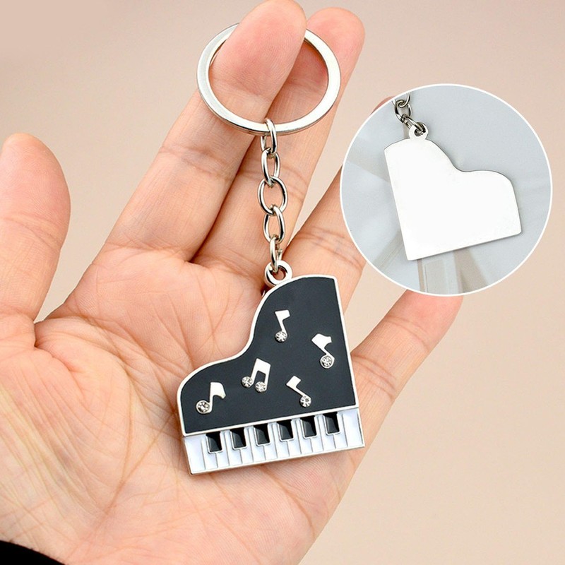 2 Pieces Piano Note Keychains, Music Theme Keychains, Retro Keychains,