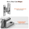 Aglehome 2pack Gate Hinges Heavy Duty, Wall Mount Gate Hinge
