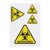 Azeeda 4 x 'Biohazard Sign' Temporary Tattoos (TO00014440)