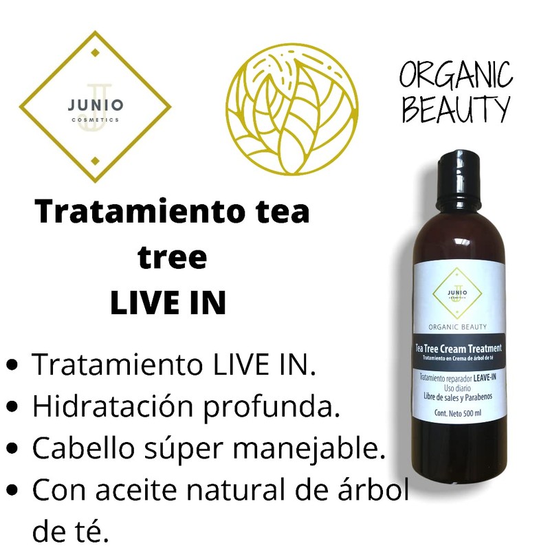TRATAMIENTO EN CREMA DE TEA TREE SIN ENJUAGUE (LEAVE-IN) SIN