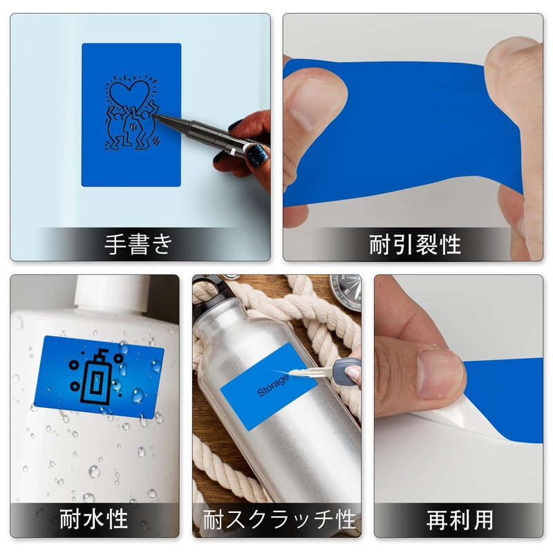 YIKIADA Light Blue Color Label Roll Label Sticker 2x3 inches