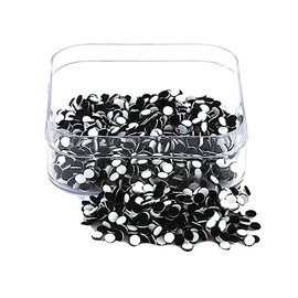 Women's Traditional Indian Bindis – Assorted Self-Adhesive Forehead bindi – Bindi Set for Parties, Weddings & Daily Wear (Black)