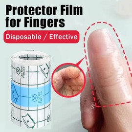 Ouliget Nail Art Protector Film for Fingers,Waterproof Transparent Adhesive Bandages for Long Nails Wash Hair,Nail Art Extension DIY Protector Accessories,2 Inch