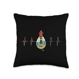 Check out my Hurdy-Gurdy Player Shirts Hurdy-Gurdy Player Heartbeat Retro ECG EKG Throw Pillow, 16x16, Multicolor