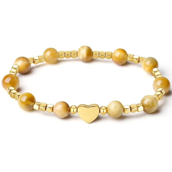 MetJakt Women's Jewellery Handmade Original Pearl Bracelet Stretch Bracelet 8
