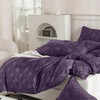 JELLYMONI 2 Pack Purple Pillowcases Standard Size, Soft Microfiber Geometric