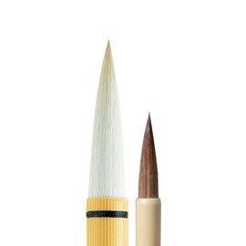 あかしや 書道筆 二本組 太4号+細8号 学校書写用 ALS-100