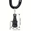 Bit Holder Keychain, 6 Pcs 1/4 Inch Aluminum Alloy Hex