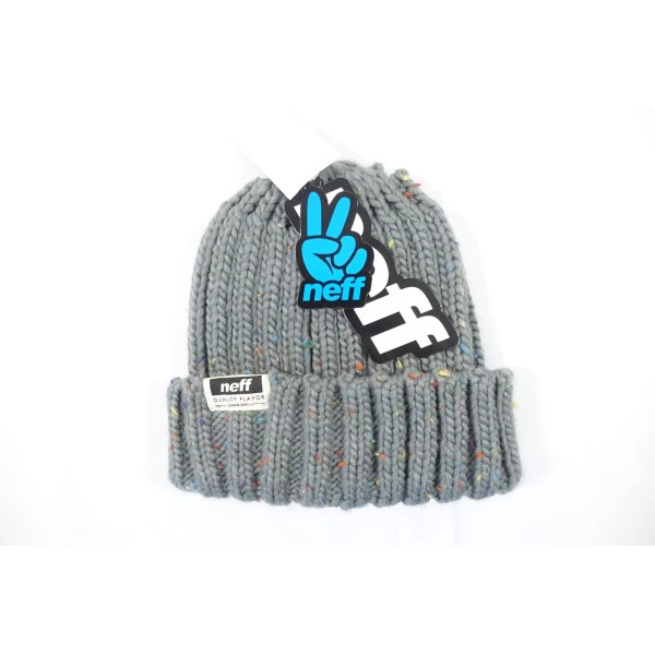 NEFF CHARCOAL HEATHER GRAY RIDLEY WARM KNIT SKULL CAP BEANIE