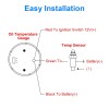 2 inch 52mm Oil Temp Temperature Gauge Meter with Thread