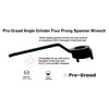 Pro-Graad Angle Grinder Wrench for 4-1/2”–9” Angle Grinders, 5/8-11 Threaded