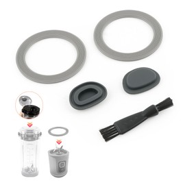 Spout Lid Seal and Motor Base Seal for Ninja Blast Portable Blender BC100 & BC151 Series Silicone Seal for Ninja Blender Accessories Grey